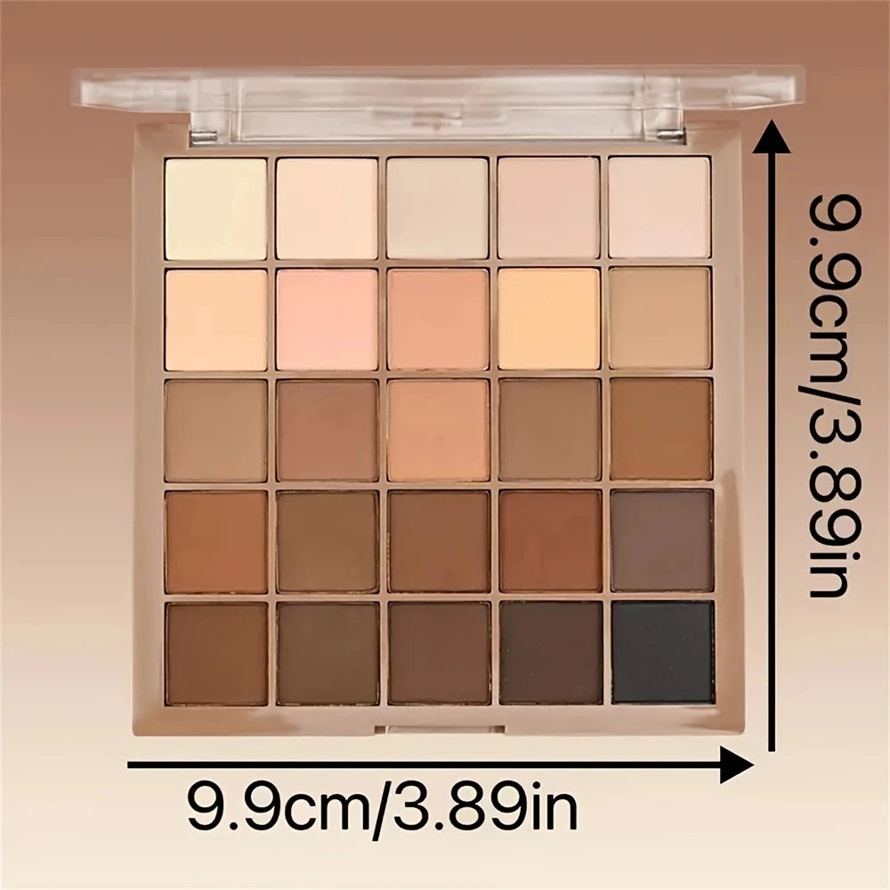 Neutral Brown Gray Matte Shimmer Makeup