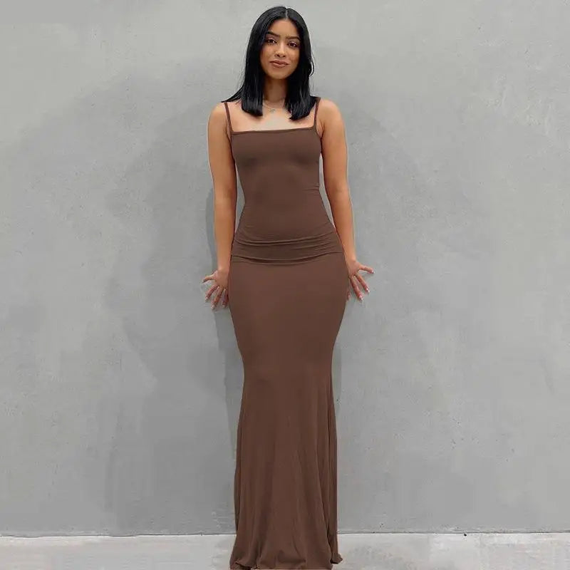 Satin Slip Maxi Dress