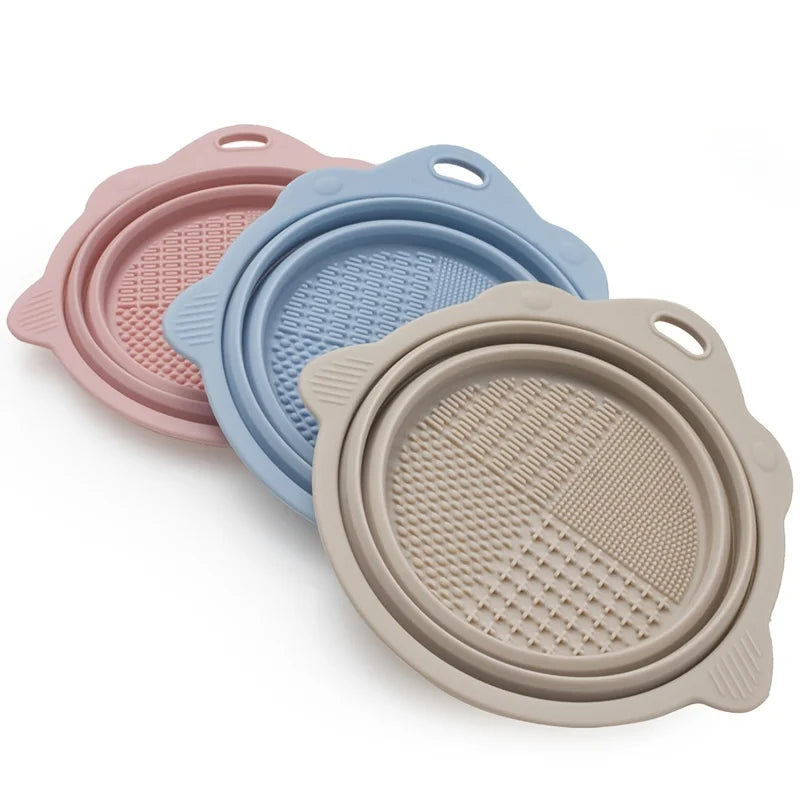 Makeup Brush Cleaner Bowl Set