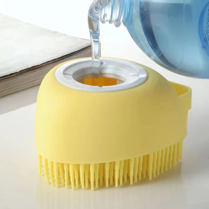 Silicone Shampoo Brush Scalp Massager