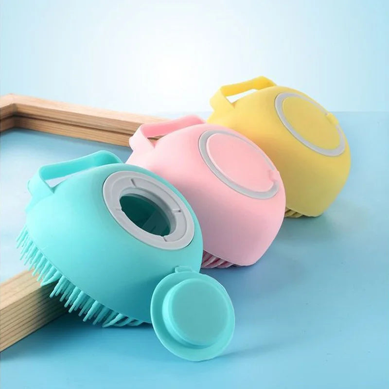 Silicone Shampoo Brush Scalp Massager