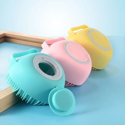 Silicone Shampoo Brush Scalp Massager