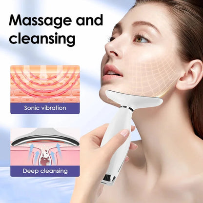 7 Color LED Face Neck Massager
