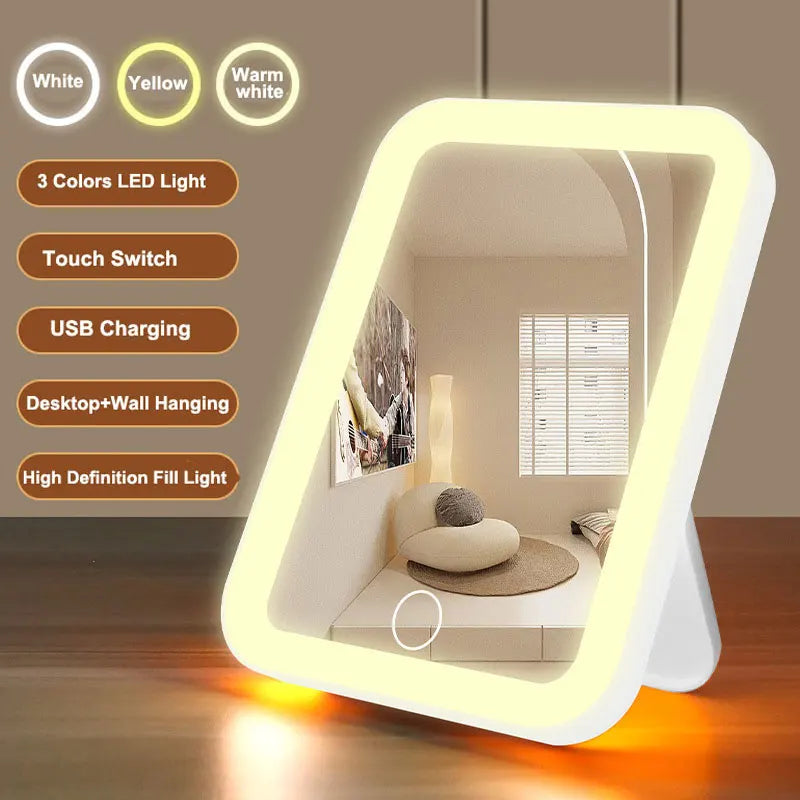 Rechargeable Dimmable Makeup Mirror