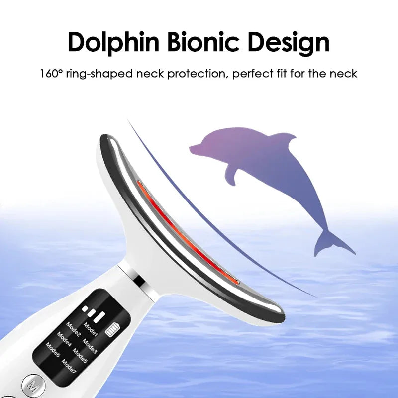 7 Color LED Face Neck Massager