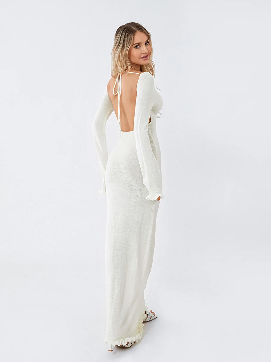 Knitted Bodycon Maxi Dress