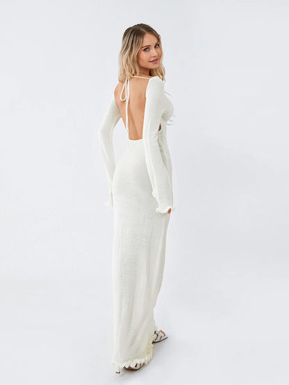 Knitted Bodycon Maxi Dress
