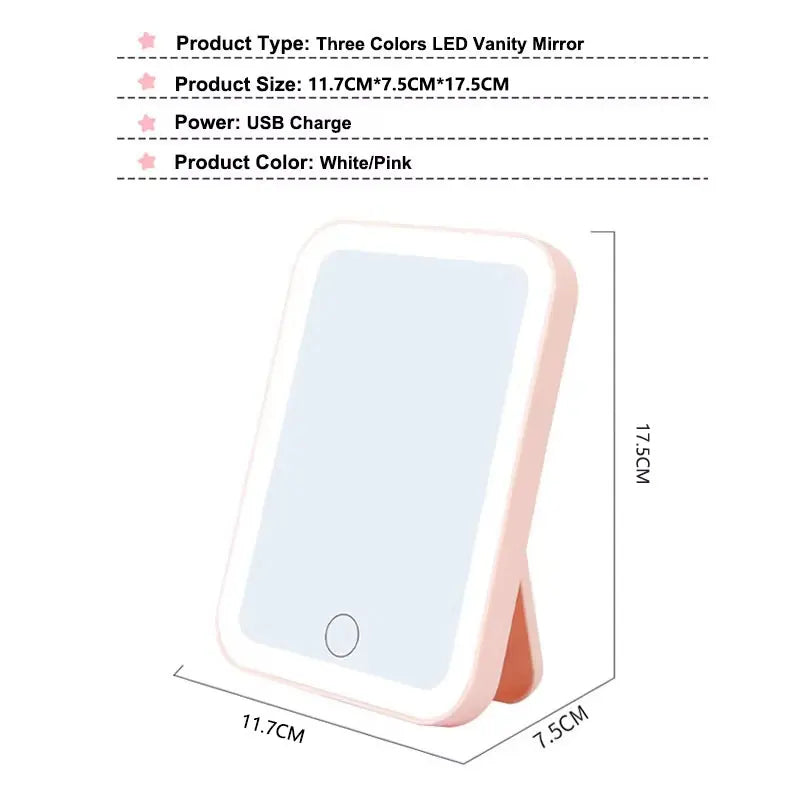 Rechargeable Dimmable Makeup Mirror