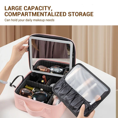 LED Makeup Bag With Mirror