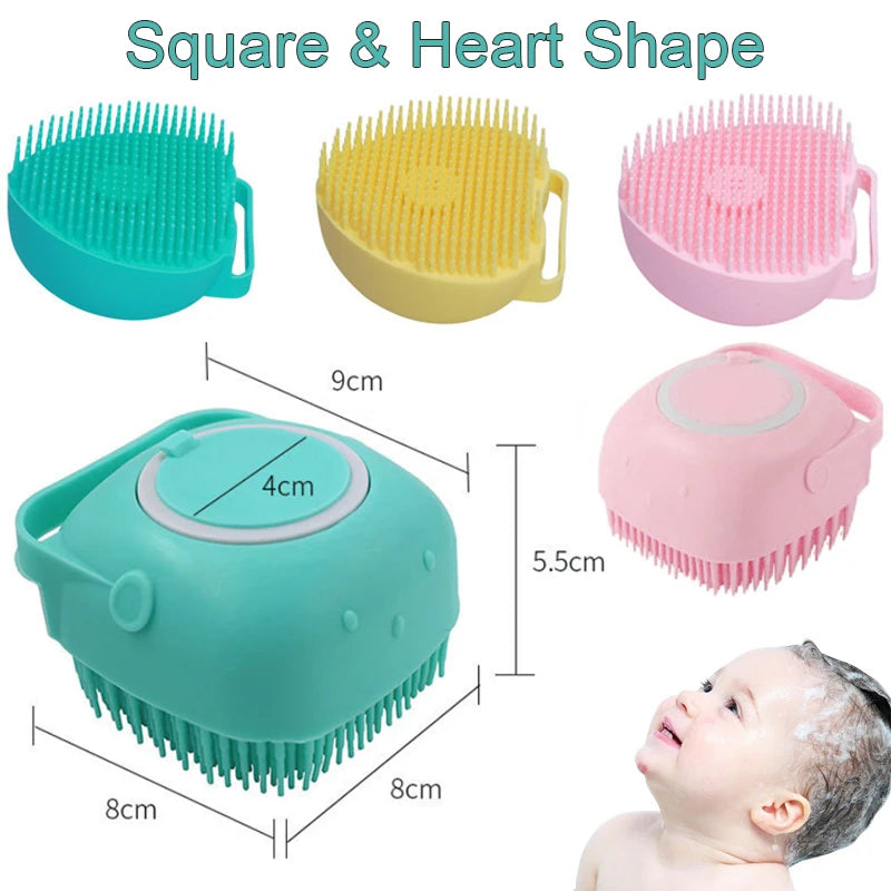 Silicone Shampoo Brush Scalp Massager