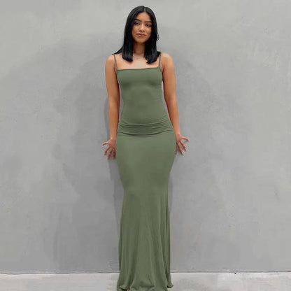 Satin Slip Maxi Dress