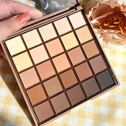 Neutral Brown Gray Matte Shimmer Makeup