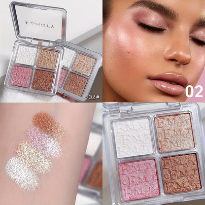4 Color Highlighter Palette