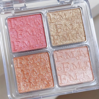 4 Color Highlighter Palette