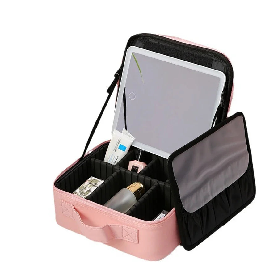 LED Makeup Bag With Mirror