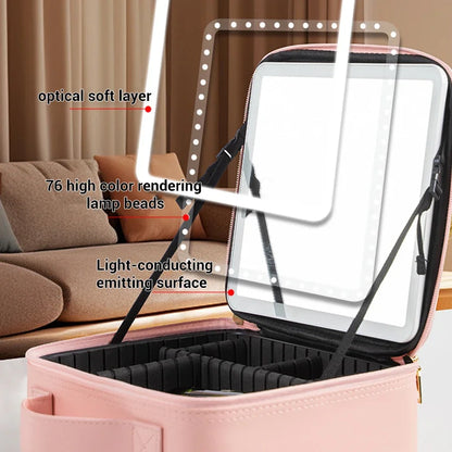 LED Makeup Bag With Mirror