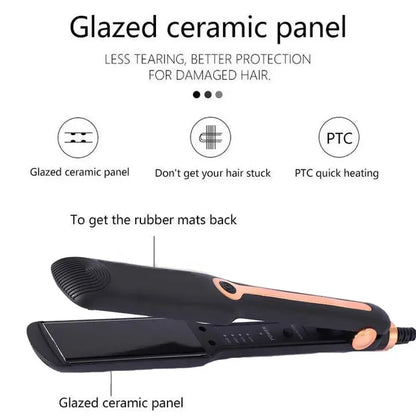2in1 Hair Straightener Curler Ceramic Iron