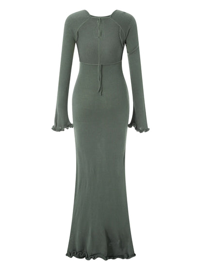 Knitted Bodycon Maxi Dress