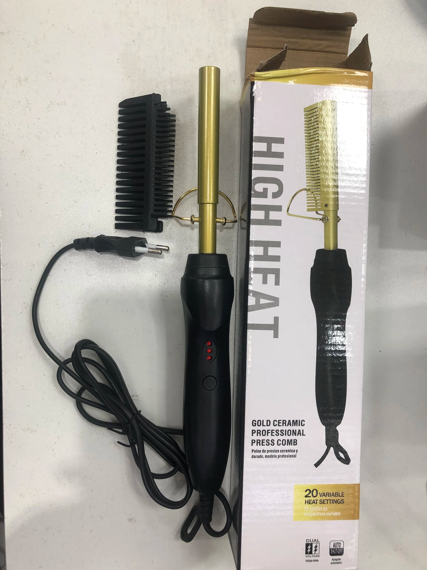 Electric Hot Comb Hair Straightener