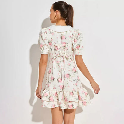 Puff Sleeve Mini Dress