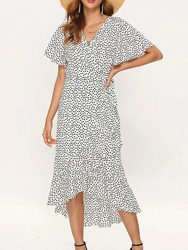 Women Floral Boho Maxi Dress