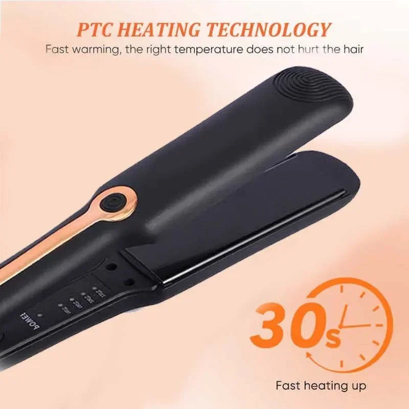 2in1 Hair Straightener Curler Ceramic Iron
