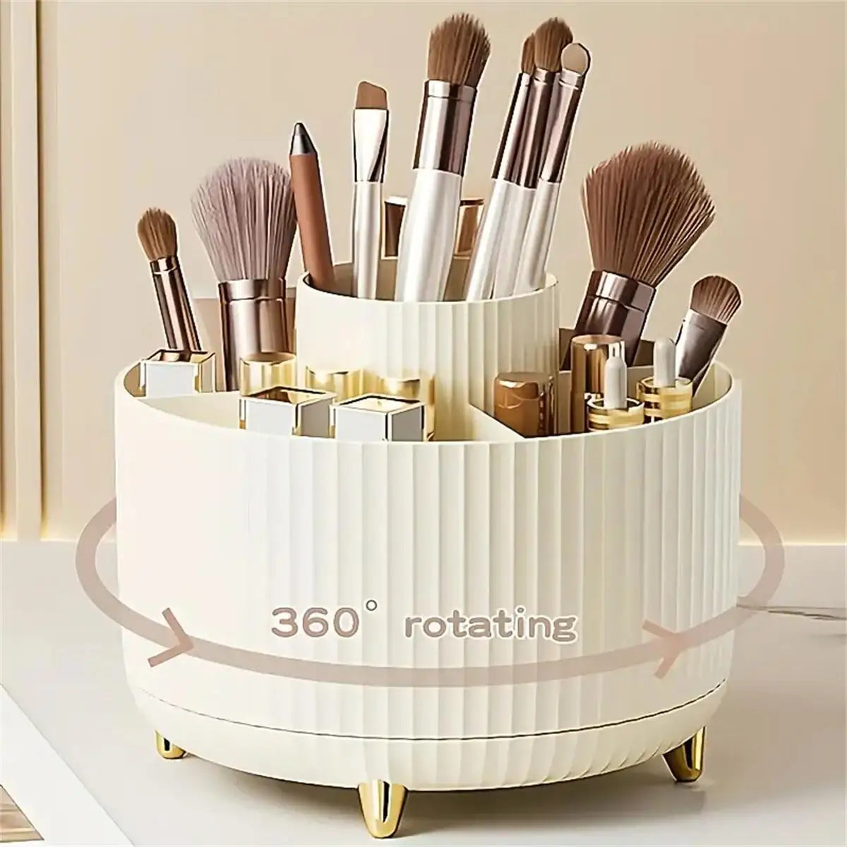 Multi Compartment Cosmetic Storage Holder