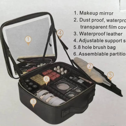 LED Makeup Bag With Mirror