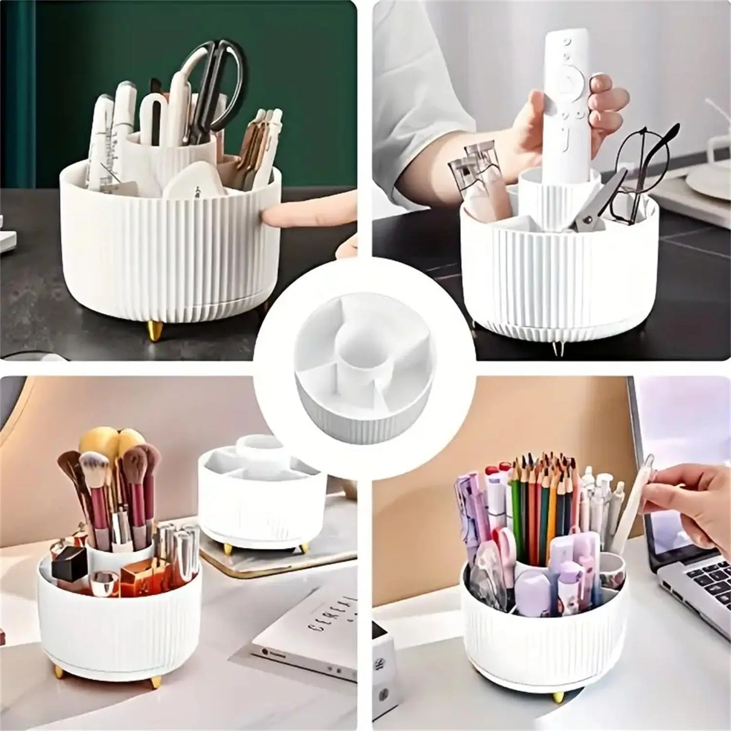 Multi Compartment Cosmetic Storage Holder