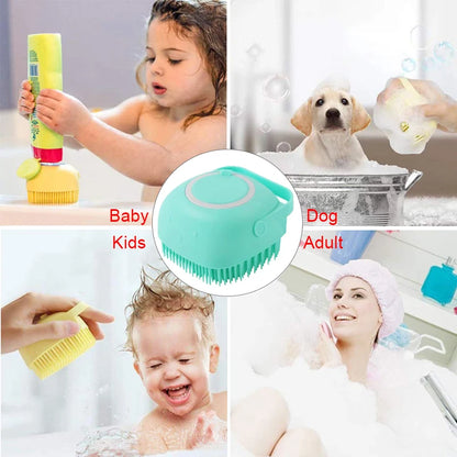 Silicone Shampoo Brush Scalp Massager