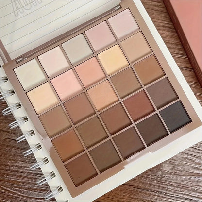 Neutral Brown Gray Matte Shimmer Makeup