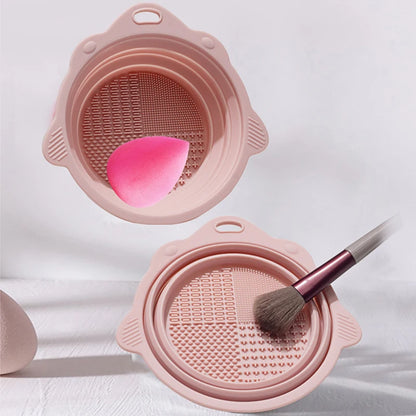 Makeup Brush Cleaner Bowl Set