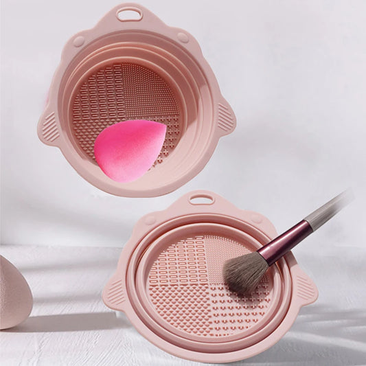 Makeup Brush Cleaner Bowl Set