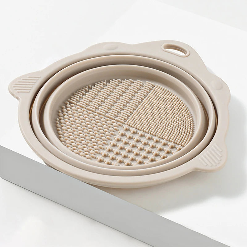 Makeup Brush Cleaner Bowl Set