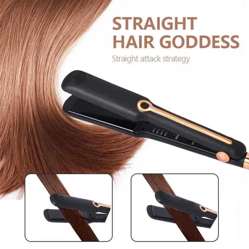 2in1 Hair Straightener Curler Ceramic Iron