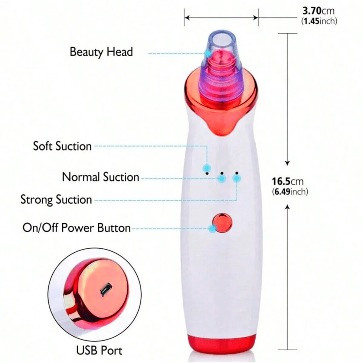 Blackhead Remover Vacuum Acne Pore Cleaner