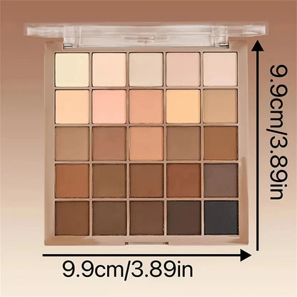 Neutral Brown Gray Matte Shimmer Makeup