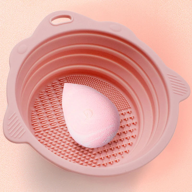 Makeup Brush Cleaner Bowl Set
