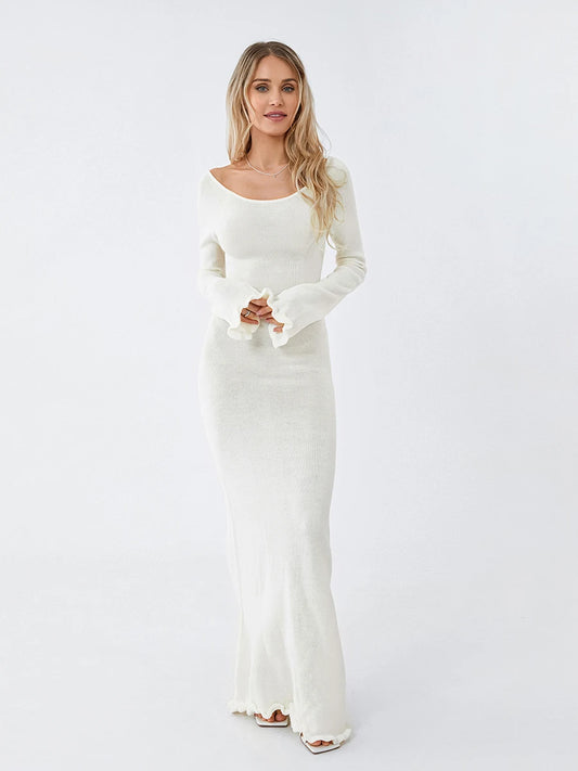 Knitted Bodycon Maxi Dress