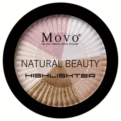 5 Color Highlighter Palette Shimmer Glow Face Illuminator Makeup