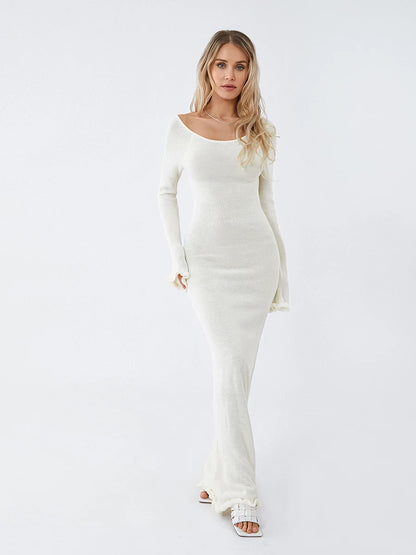 Knitted Bodycon Maxi Dress
