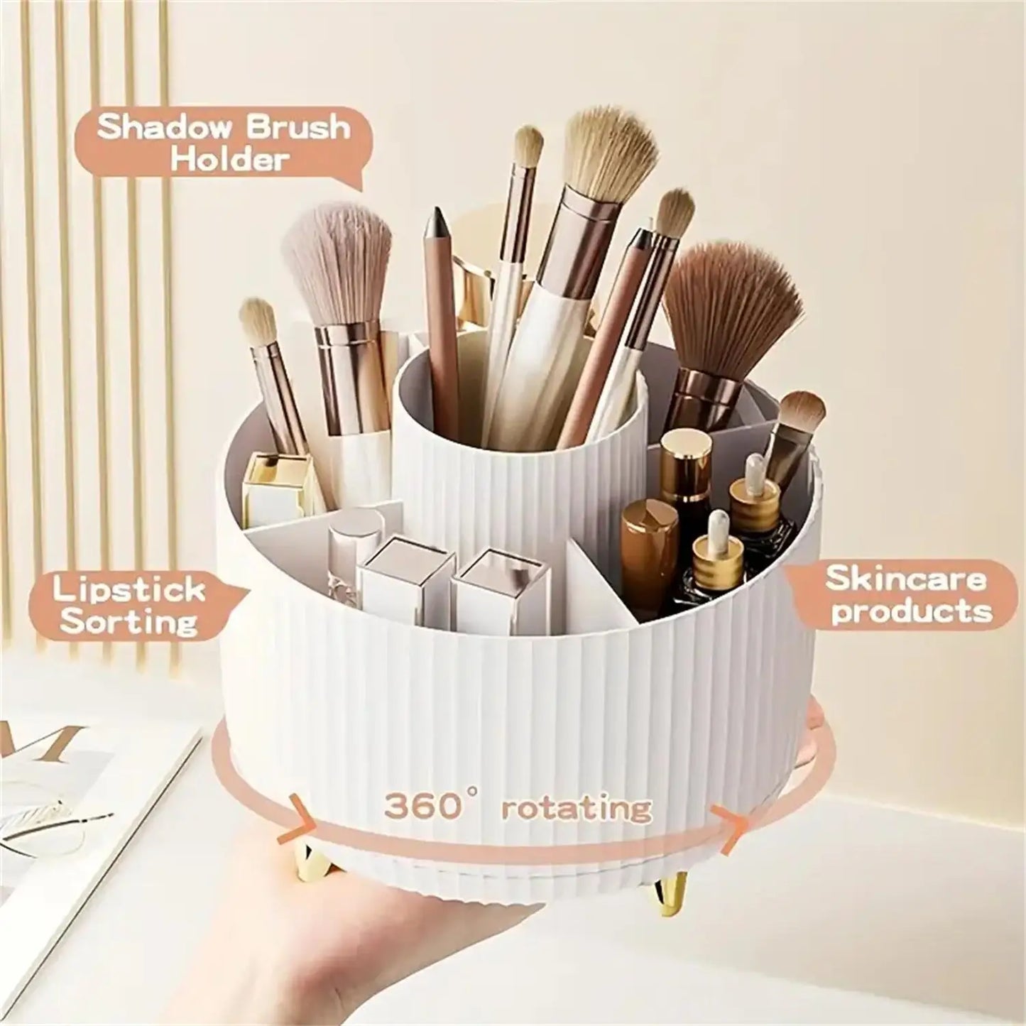 Multi Compartment Cosmetic Storage Holder